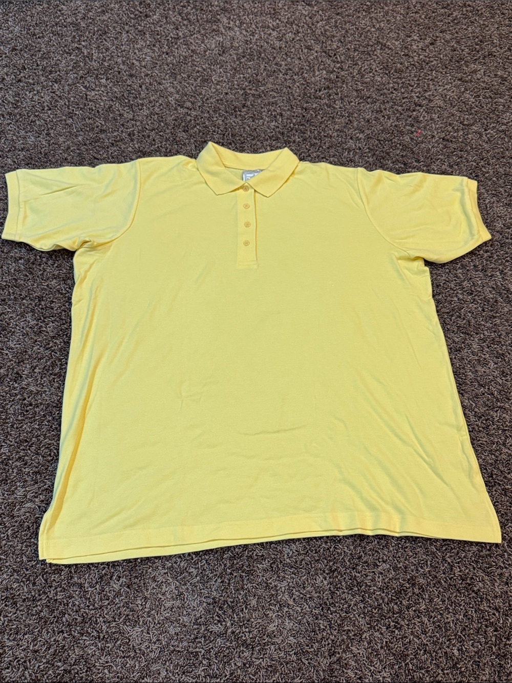 Roaman's Butter Yellow Short Sleeve Women’s Polo Shirt